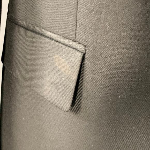 HUGO BOSS Size 44 Black Wool Single Breasted Notch Lapel Suit - Picture 8 of 16